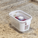 Pote Hermético Slim Multiuso Branco 630ml