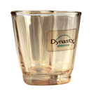 Jogo 6 Copos para Shot Licor de Vidro Coração Âmbar 45ml