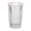 Jogo 6 Copos Altos Graffiato com Borda Dourada 370ml