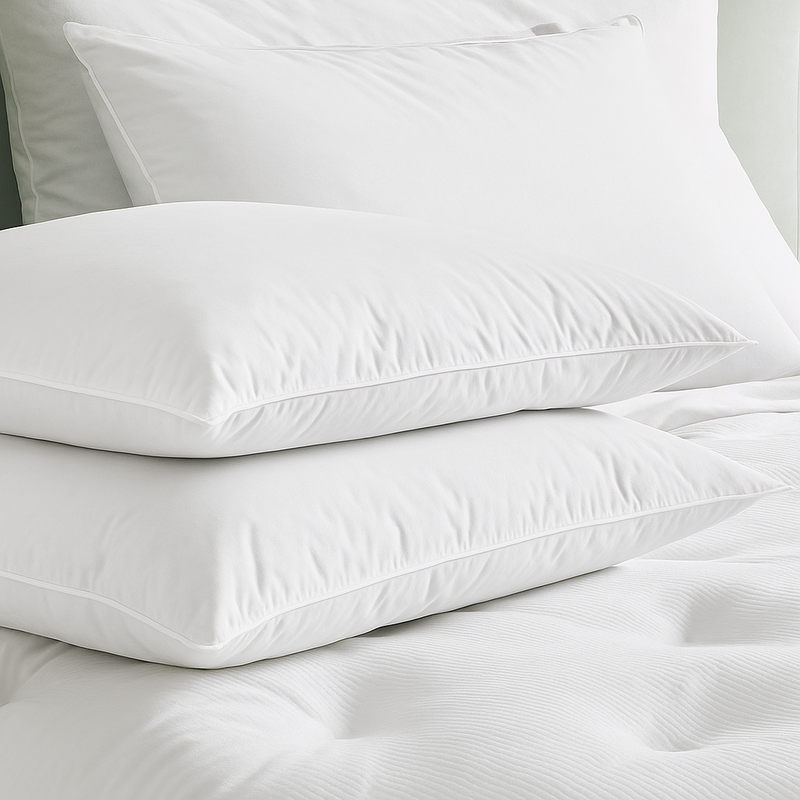 Kit 4 Travesseiros Pluma do Ganso – Antialérgicos