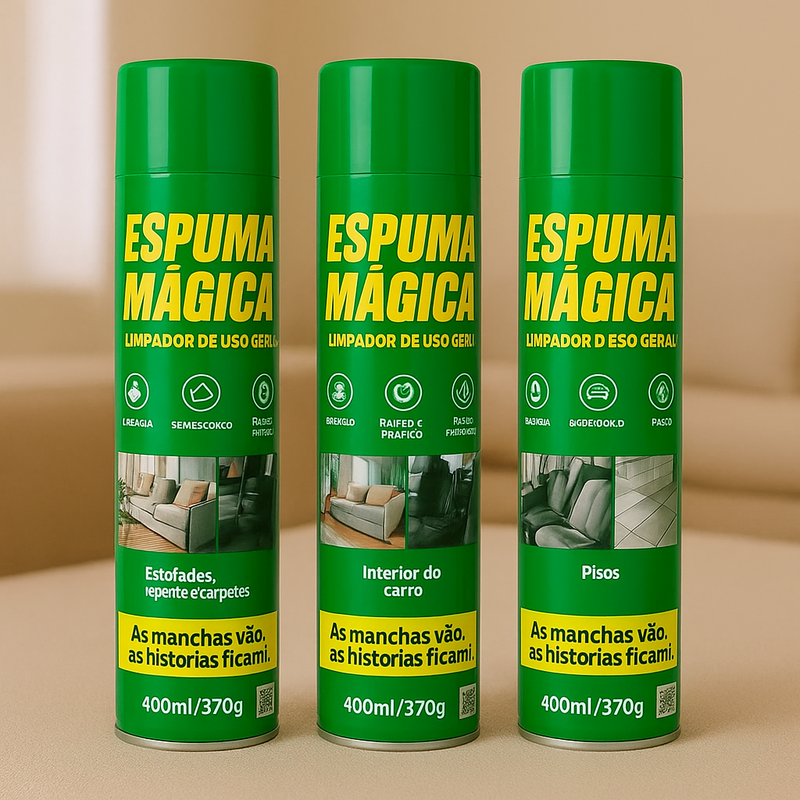 Espuma Mágica™ – O Multiuso Poderoso Que Derrete Qualquer Sujeira e Gordura em Segundos!