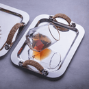 Jogo 2 Copos Baixos Whisky em Cristal com Borda Dourada 550ml