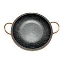 Frigideira Paella de Pedra Sabão 28 Cm Com Tampa