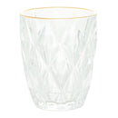 Copo de Vidro com Fio de Ouro Diamond 270ml