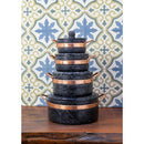 Jogo de Panelas Pedra Sabão 04 peças - 500ml +1L +1,5L +3L