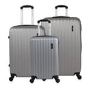 Kit mala de viagem ABS pequena 10kg, média e grande 4 rodas 360º Londres Swiss Move