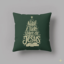 Kit 3 Capas de Almofada Natal Significado - 45x45 cm em Micropercal