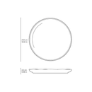 Prato Raso Bio Latte Off White 27,5cm