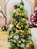 Kit 10 ursinhos articulados PP -20 cm marrom claro ou creme com laço de cetim.