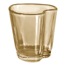 Jogo 6 Copos para Shot Licor de Vidro Coração Âmbar 45ml