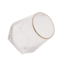 Jogo 2 Copos Baixos Whisky em Cristal com Borda Dourada 550ml