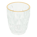 Copo de Vidro com Fio de Ouro Diamond 270ml