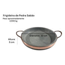 Jogo de Panelas Pedra Sabão 05 peças