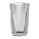 Jogo 6 Copos de Vidro Alto Long Drink Graffiato Transparente 370ml